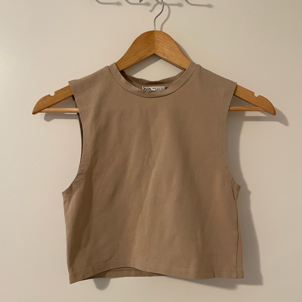 Brown Zara Crop